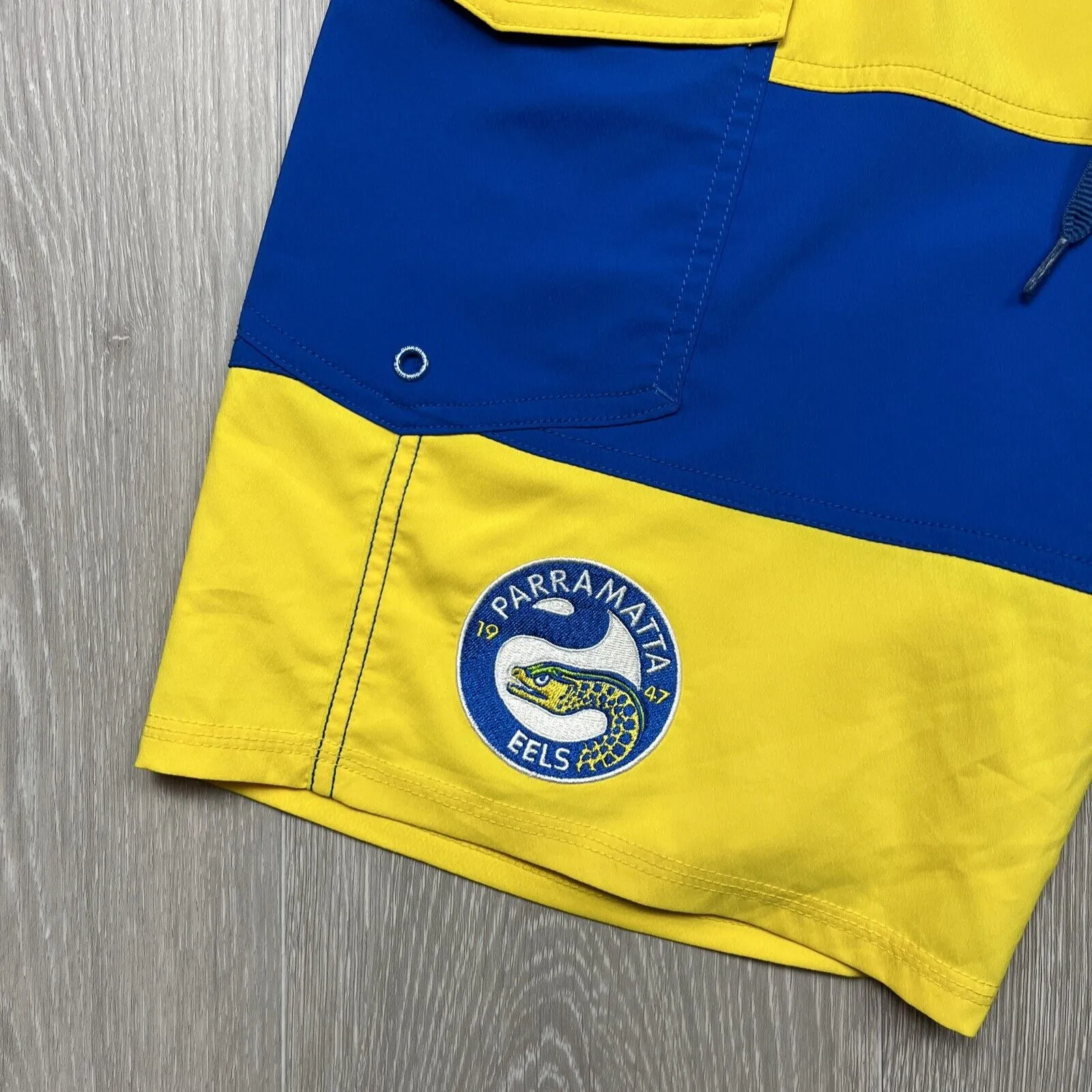 Quiksilver Mens Parramatta Eels Board Shorts Size 30 (New with grubby mark)