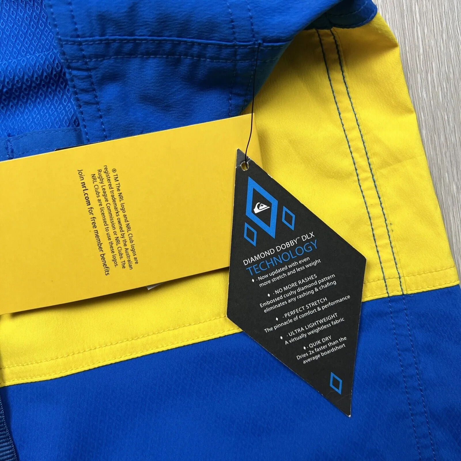 Quiksilver Mens Parramatta Eels Board Shorts Size 30 (New with grubby mark)