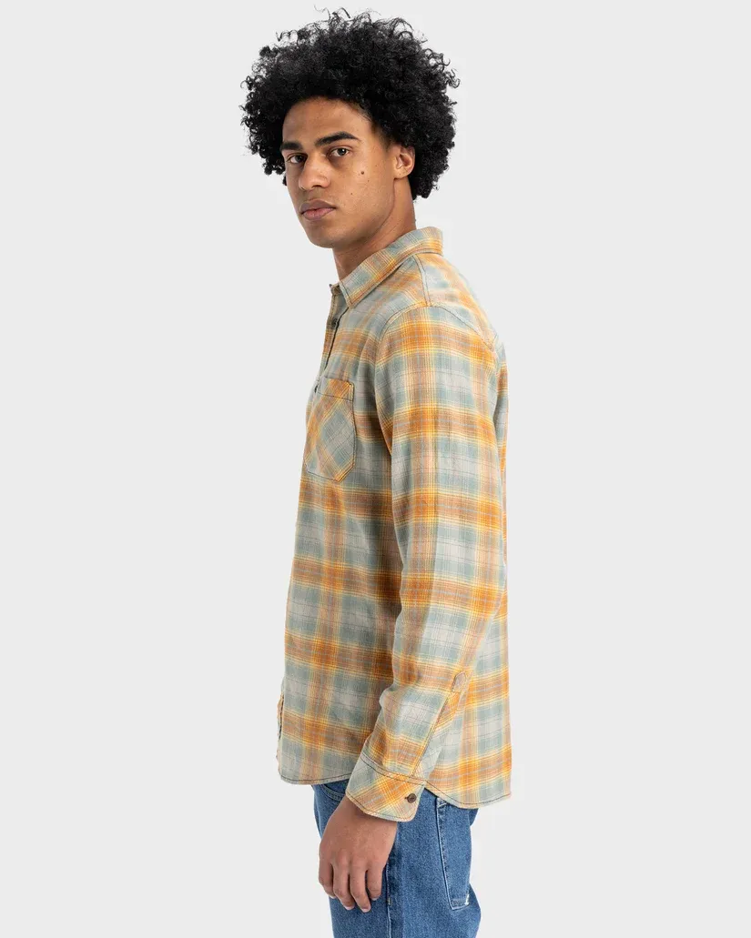 Quiksilver QS Classic Flannel Shirt- Chinois Green Classic Flannel