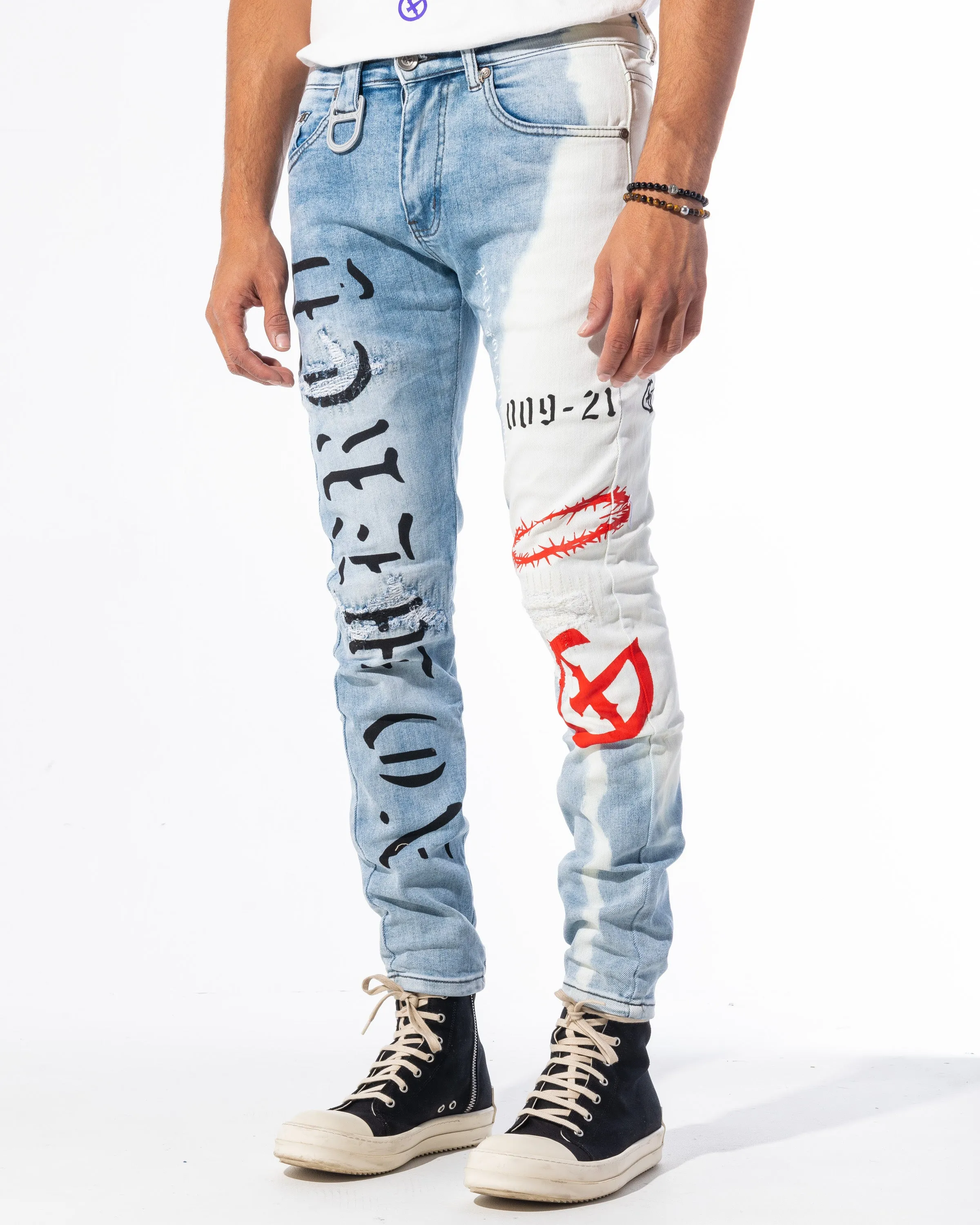 "ACCOMPLICE" DENIM (RED)
