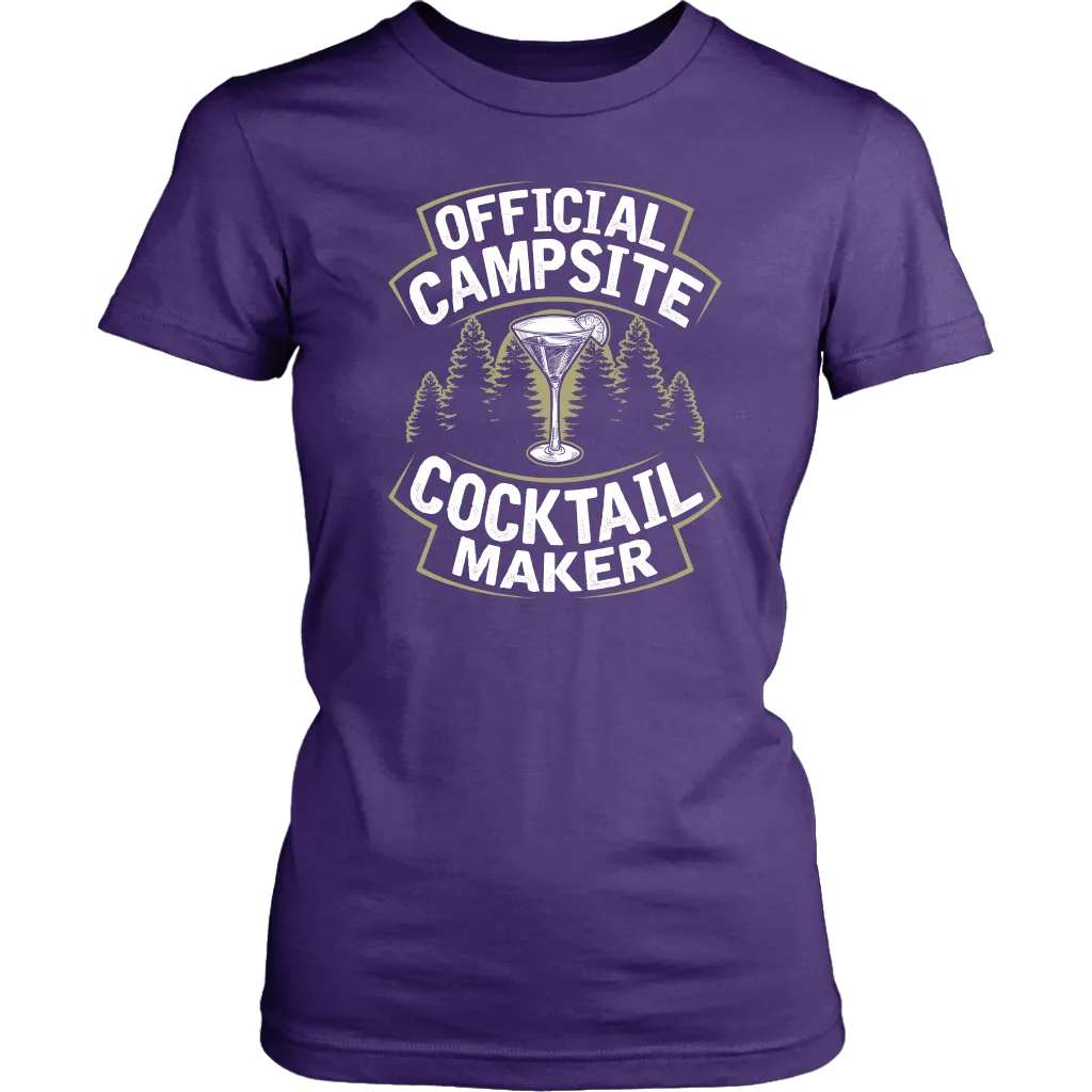 "Official Campsite Cocktail Maker" Shirts and Hoodies