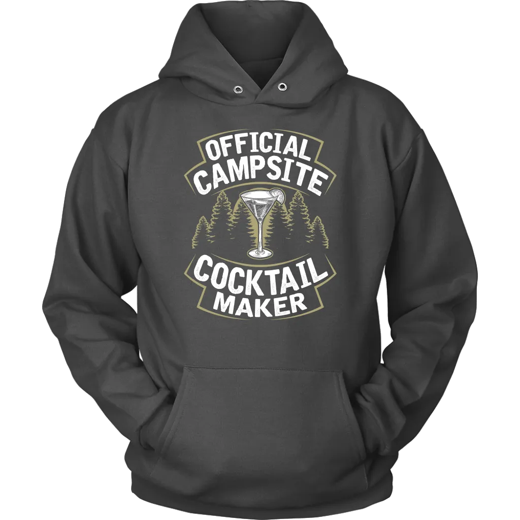 "Official Campsite Cocktail Maker" Shirts and Hoodies