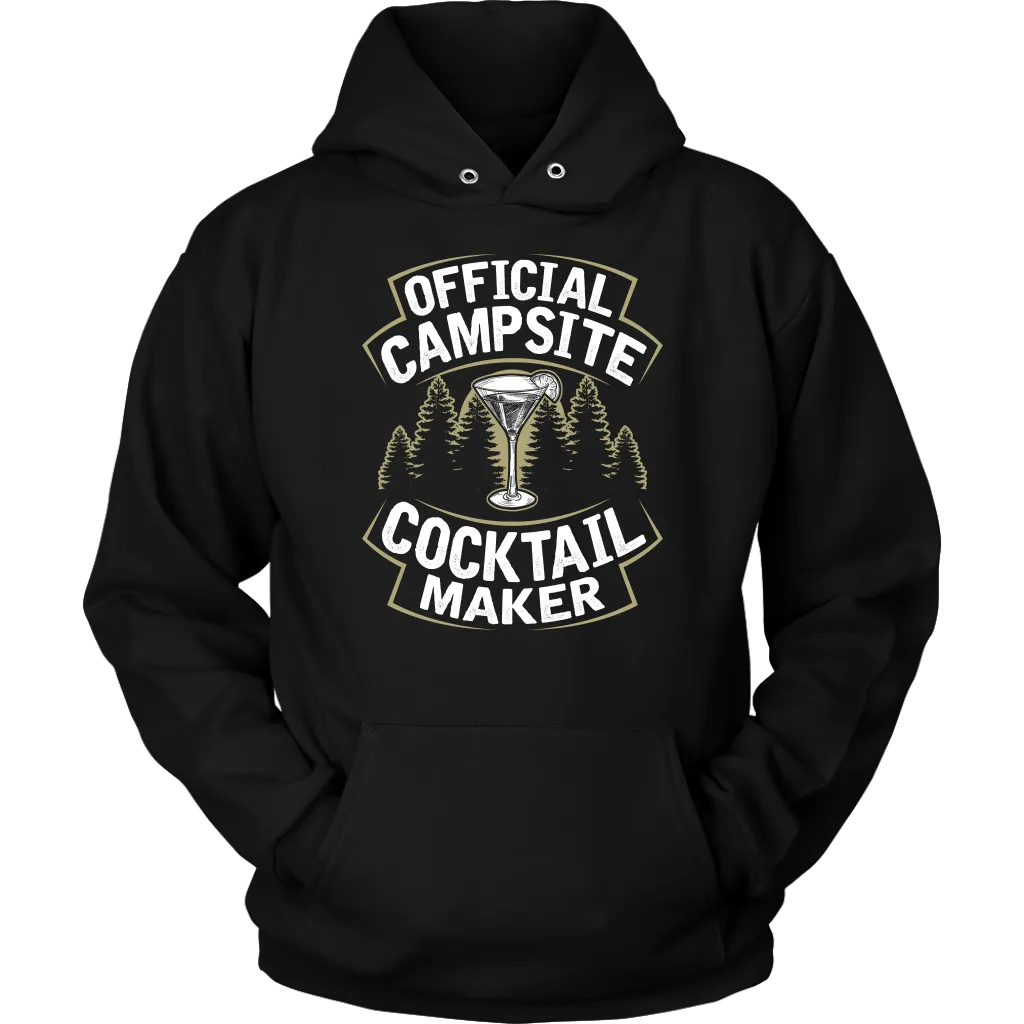 "Official Campsite Cocktail Maker" Shirts and Hoodies