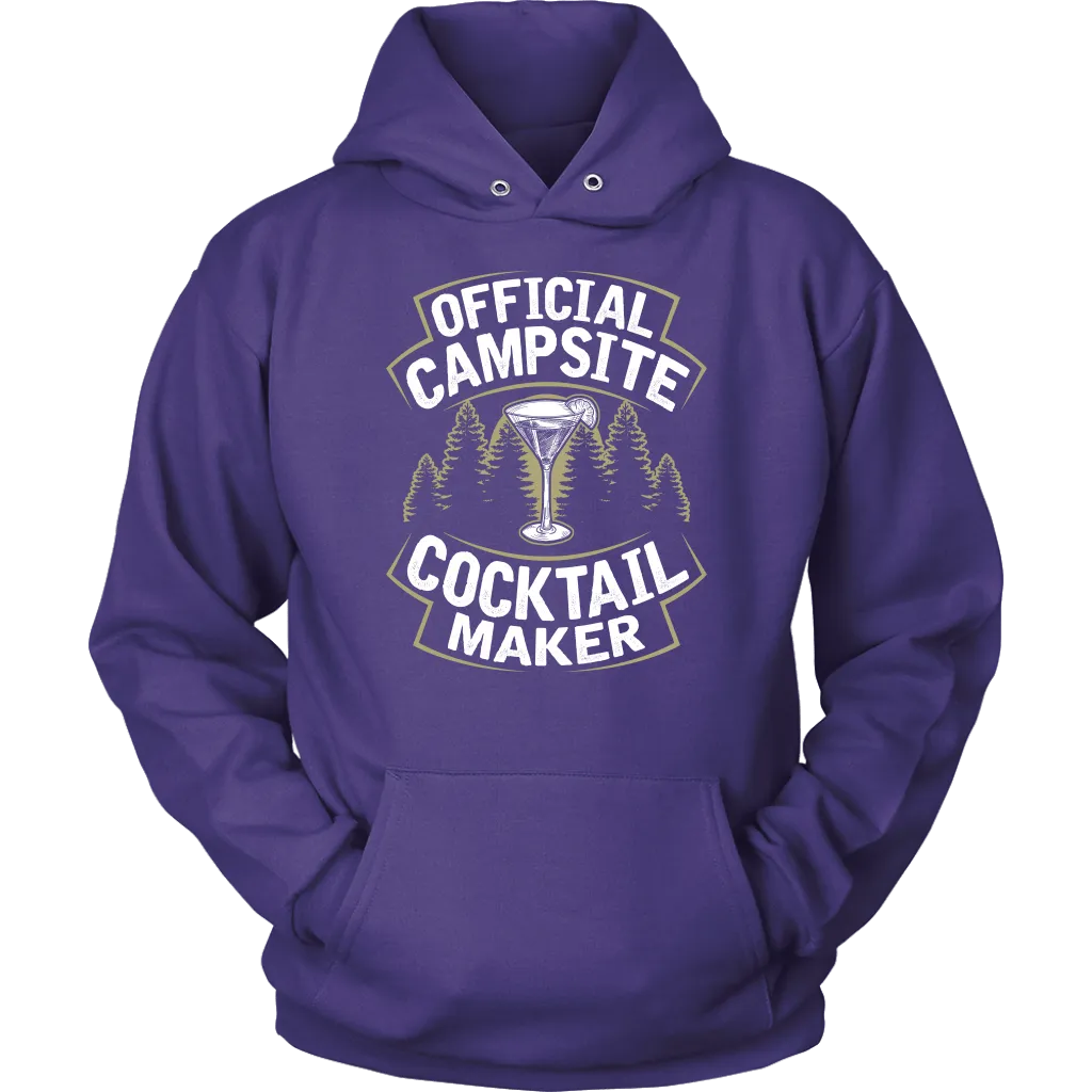 "Official Campsite Cocktail Maker" Shirts and Hoodies