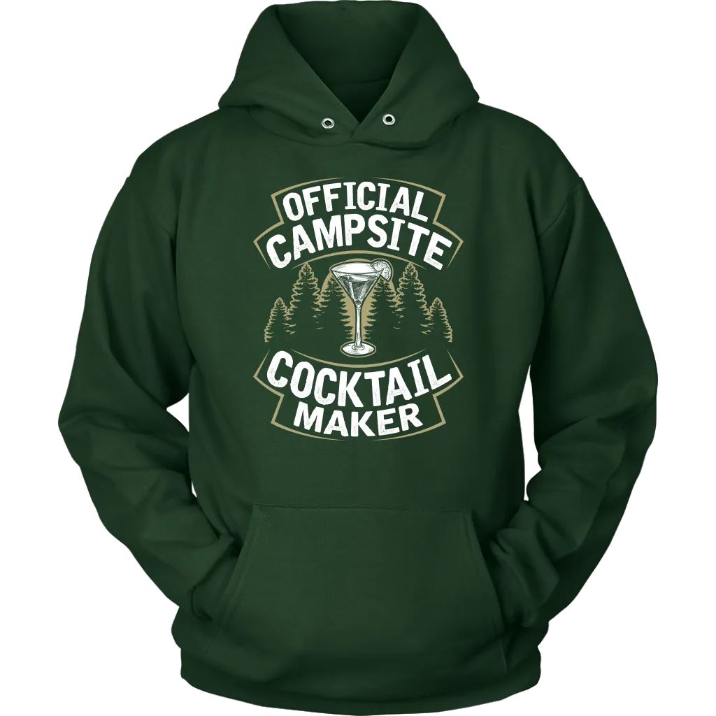 "Official Campsite Cocktail Maker" Shirts and Hoodies