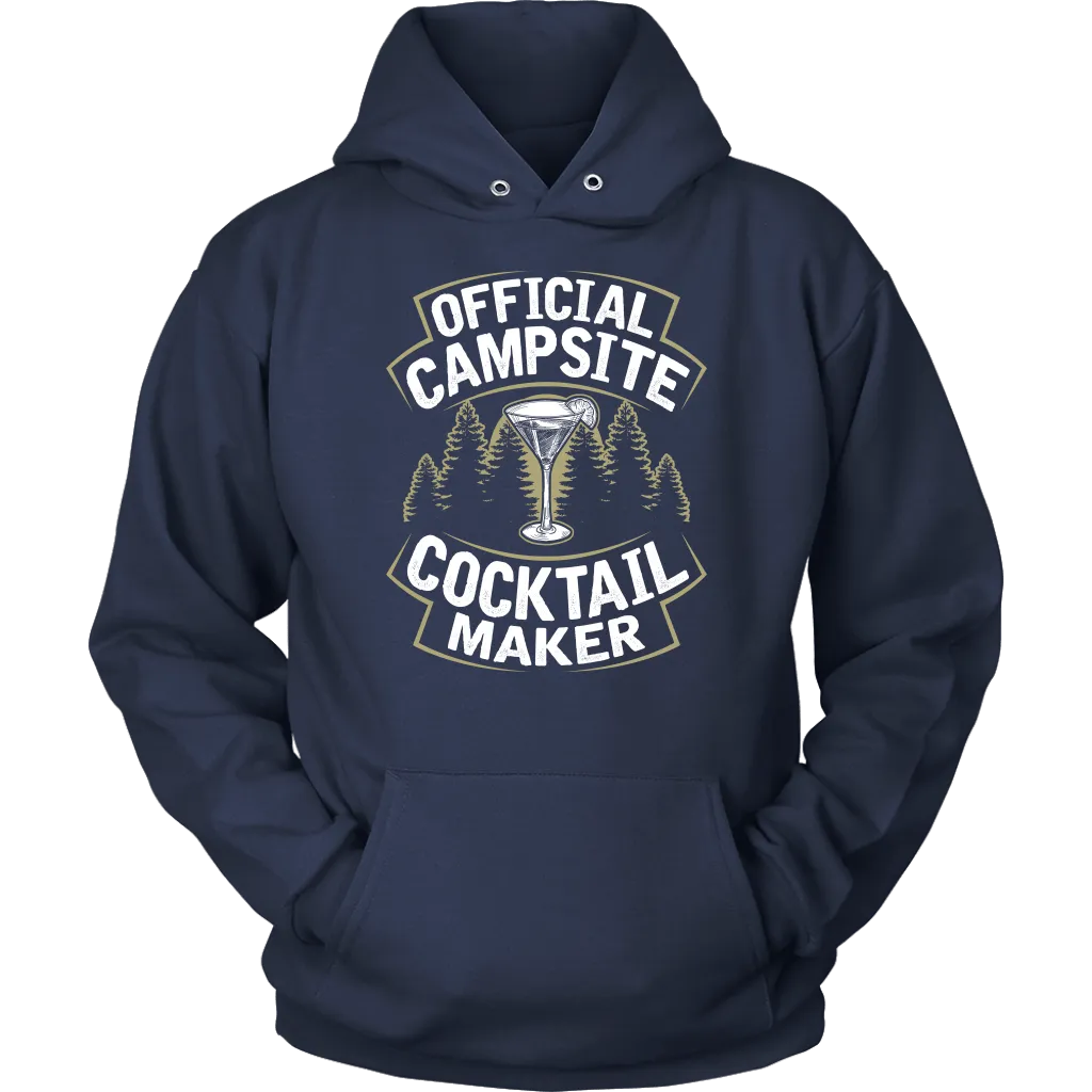 "Official Campsite Cocktail Maker" Shirts and Hoodies