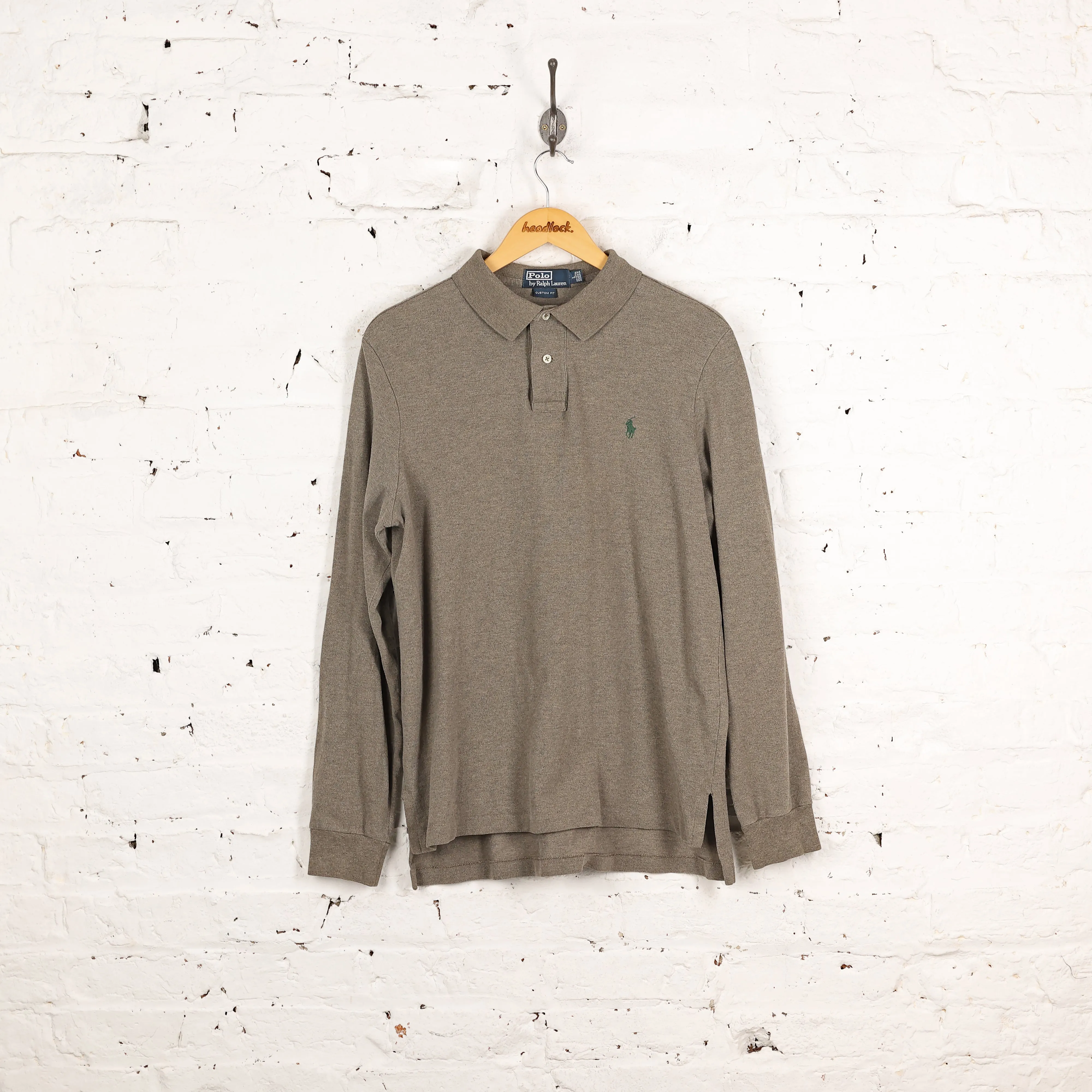 Ralph Lauren Long Sleeve Polo Shirt - Green - L