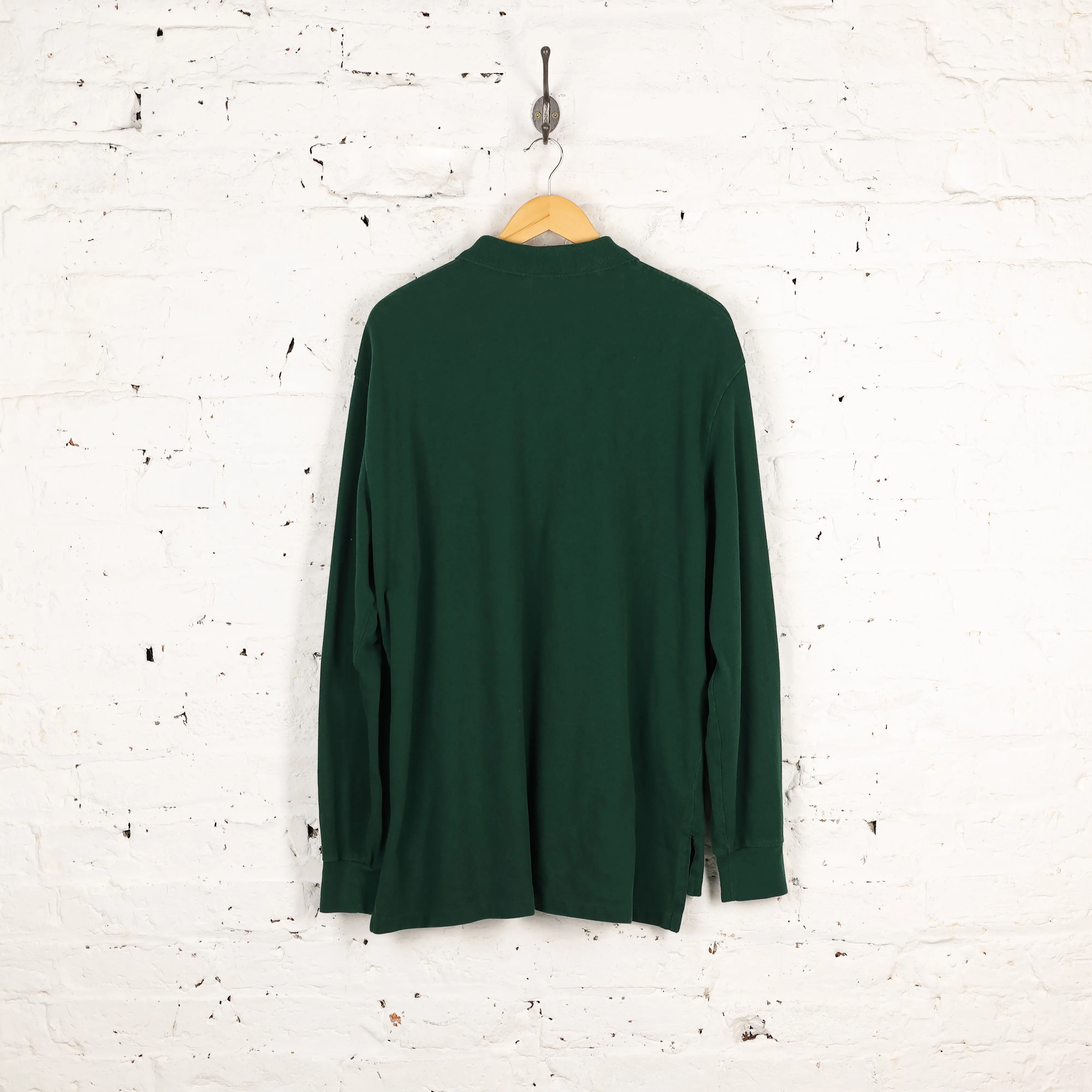 Ralph Lauren Long Sleeve Polo Shirt - Green - XL