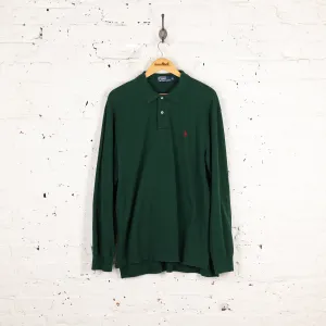 Ralph Lauren Long Sleeve Polo Shirt - Green - XL