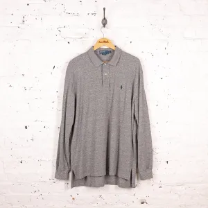 Ralph Lauren Long Sleeve Polo Shirt - Grey - XL