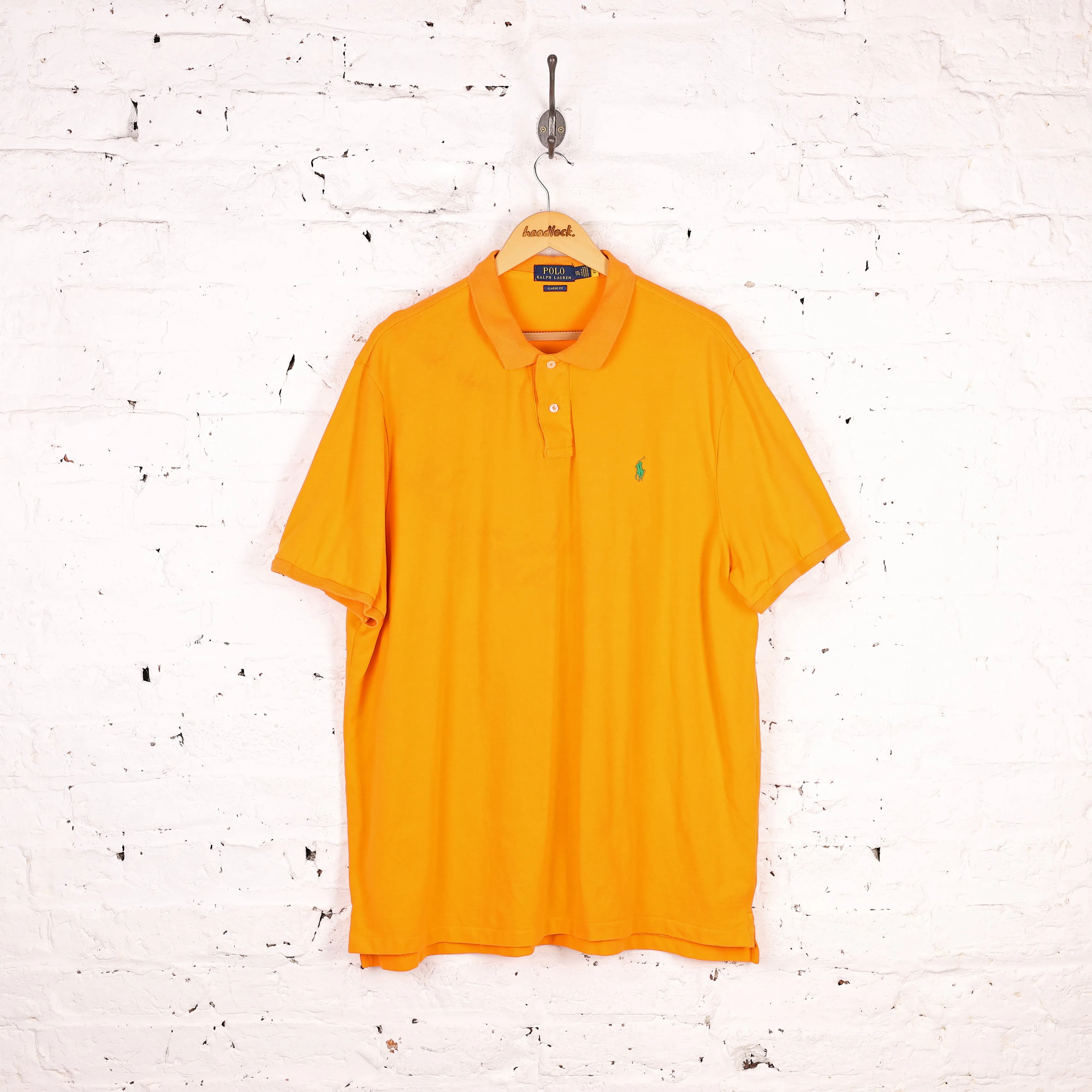 Ralph Lauren Polo Short Sleeve Polo Shirt - Orange - XXL