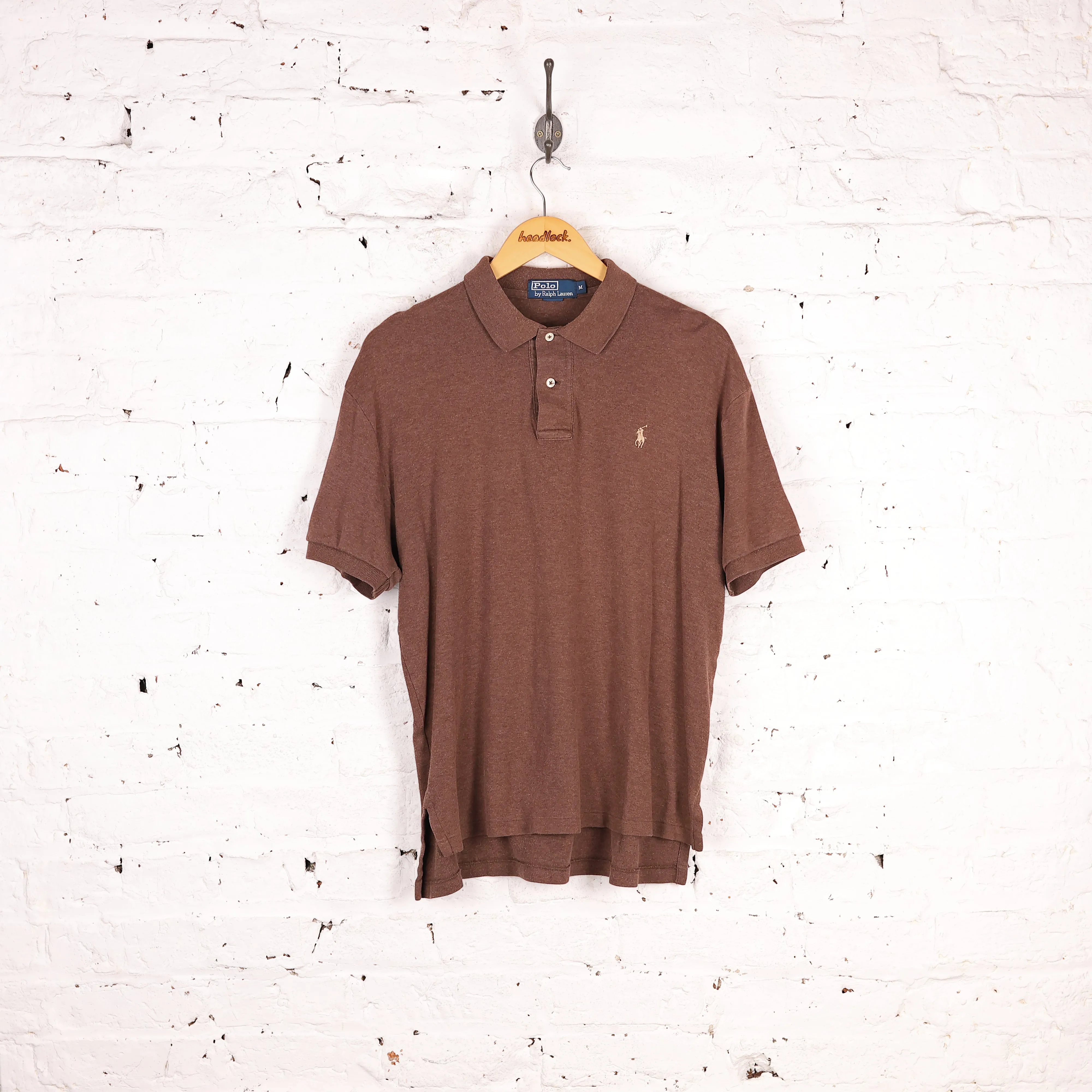 Ralph Lauren Short Sleeve Polo Shirt - Brown - M