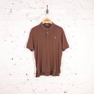 Ralph Lauren Short Sleeve Polo Shirt - Brown - M
