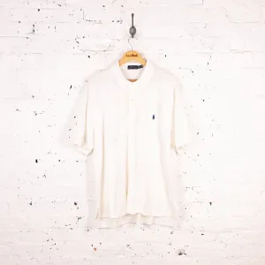 Ralph Lauren Short Sleeve Polo Shirt - White - XL