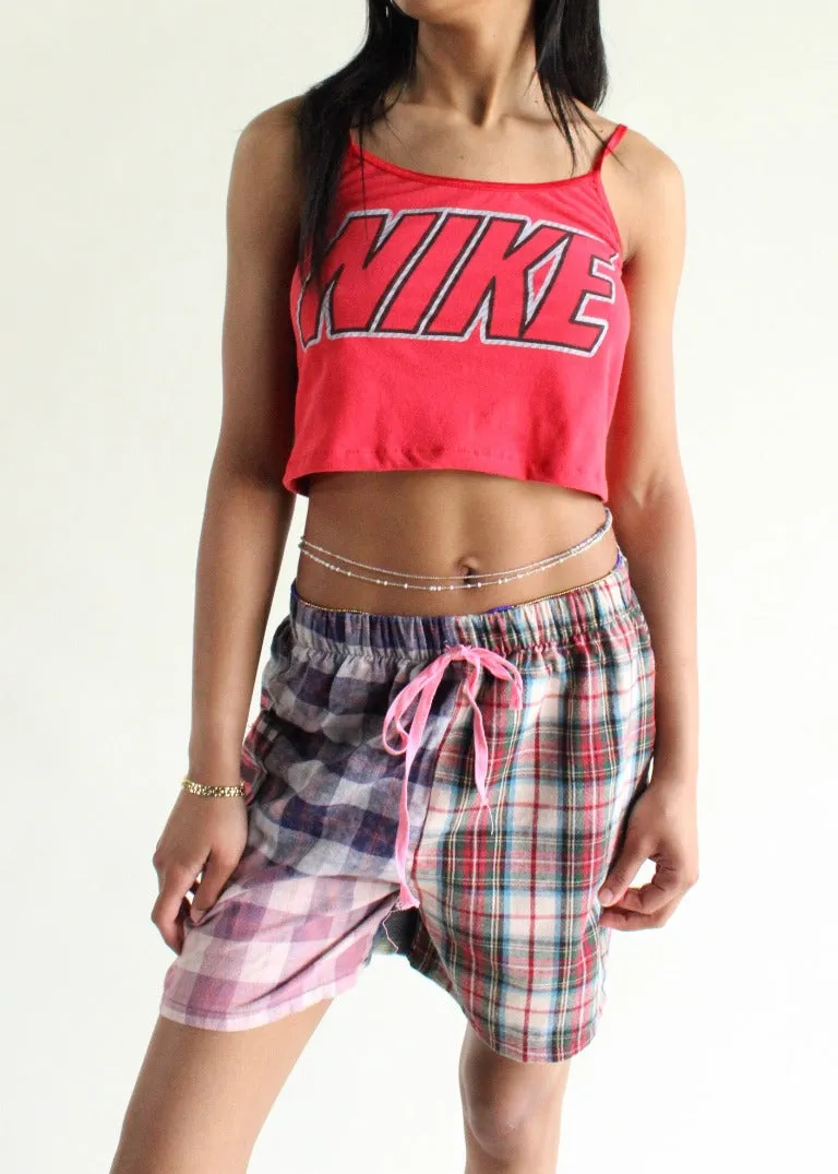 RCYCLD Eco Flannel Pieced Shorts