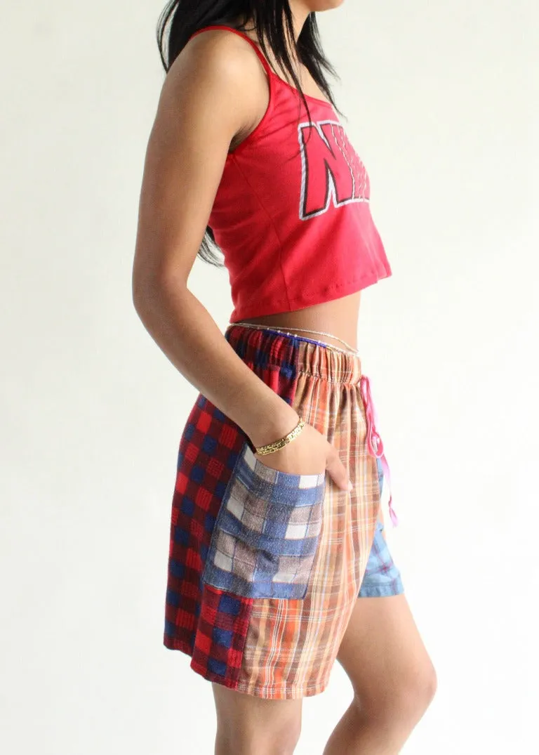 RCYCLD Eco Flannel Pieced Shorts