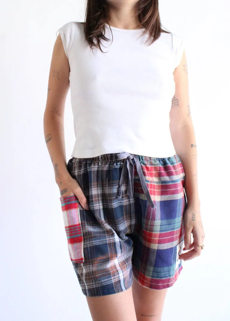 RCYCLD Eco Flannel Pieced Shorts