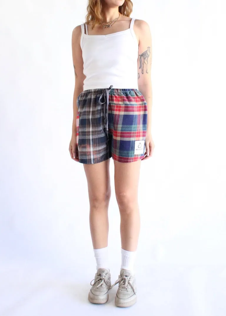 RCYCLD Eco Flannel Pieced Shorts