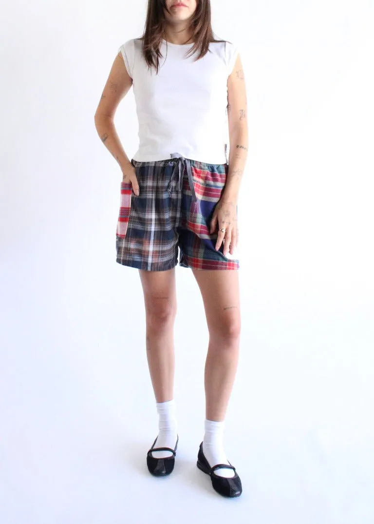 RCYCLD Eco Flannel Pieced Shorts