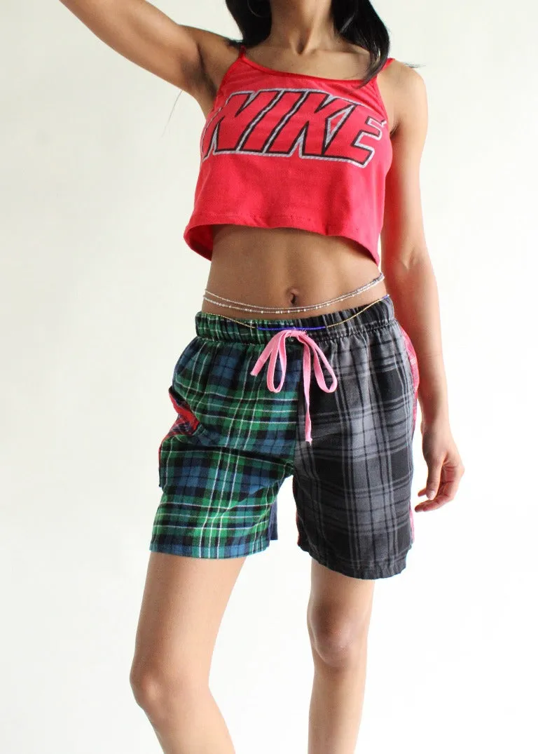 RCYCLD Eco Flannel Pieced Shorts