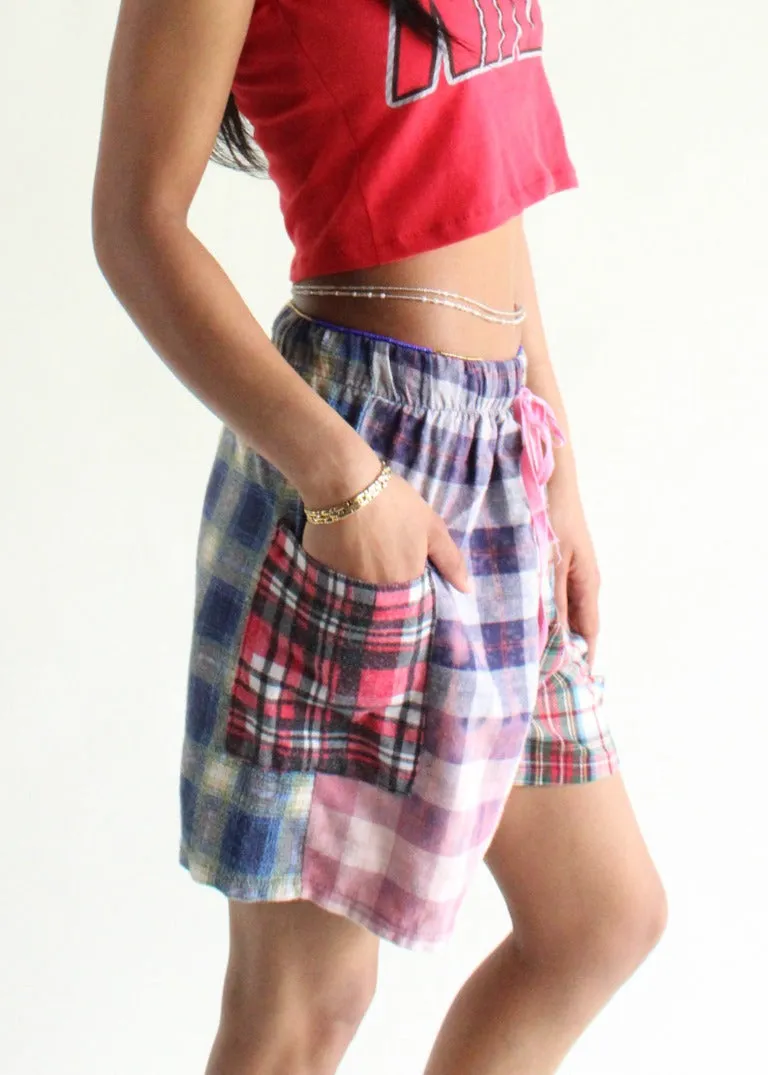 RCYCLD Eco Flannel Pieced Shorts