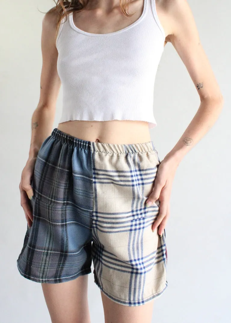 RCYCLD Flannel Pieced Shorts