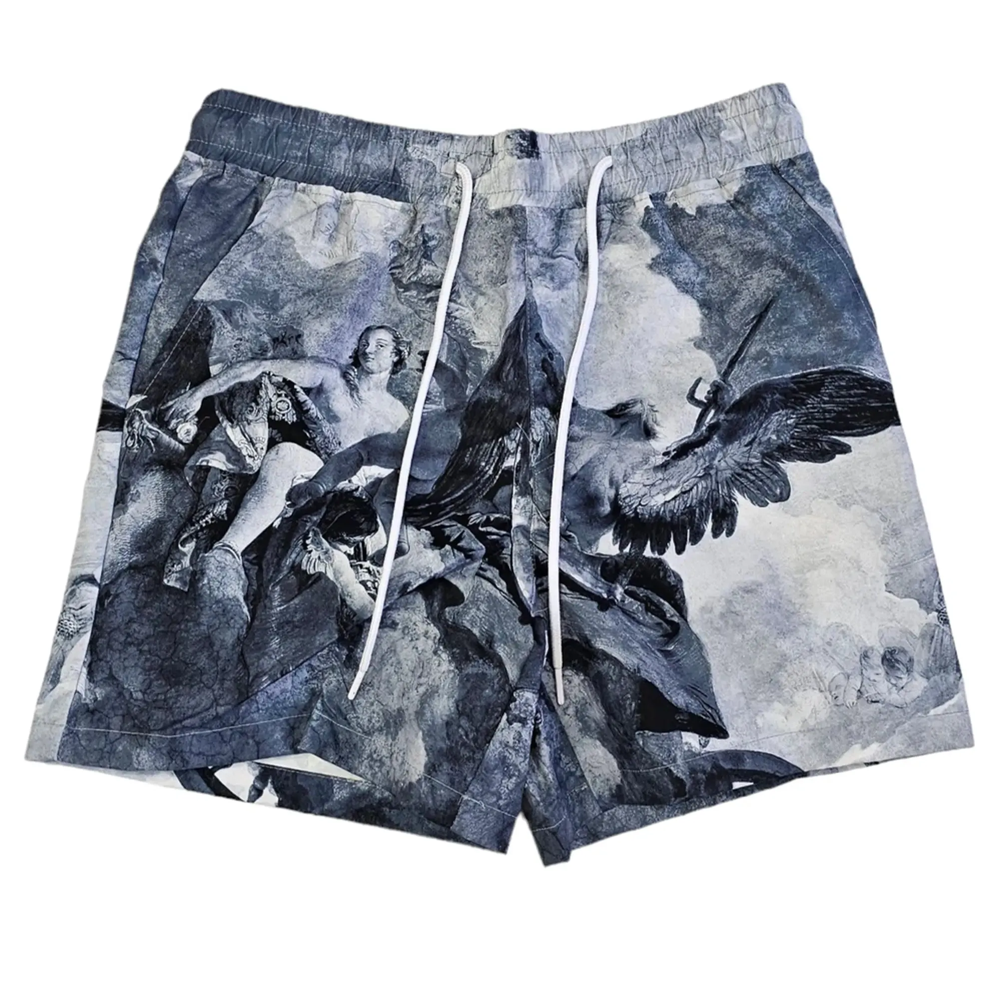 Rebel Minds Men Renaissance Board Shorts (Grey)
