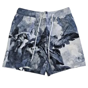 Rebel Minds Men Renaissance Board Shorts (Grey)