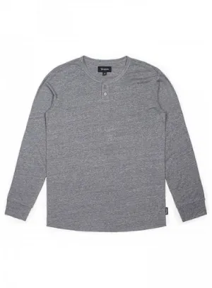 Redford L/S Henley Heather Grey