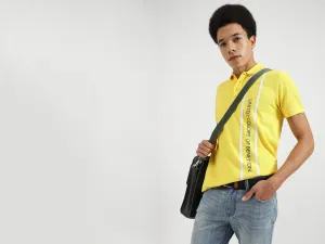 Regular Fit Polo Neck Printed T-Shirts