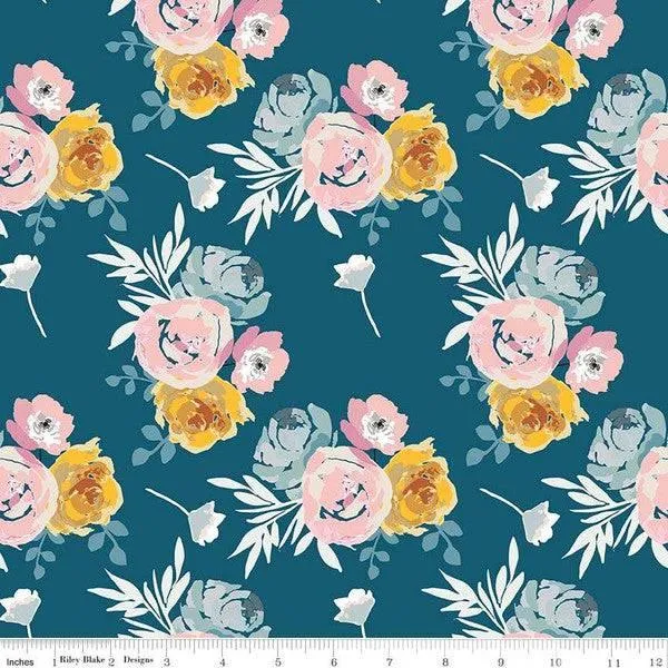 Riley Blake - Blooms & Bobbins - Main - Blue