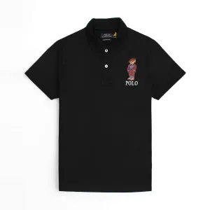 RL Bear Black Polo Shirt
