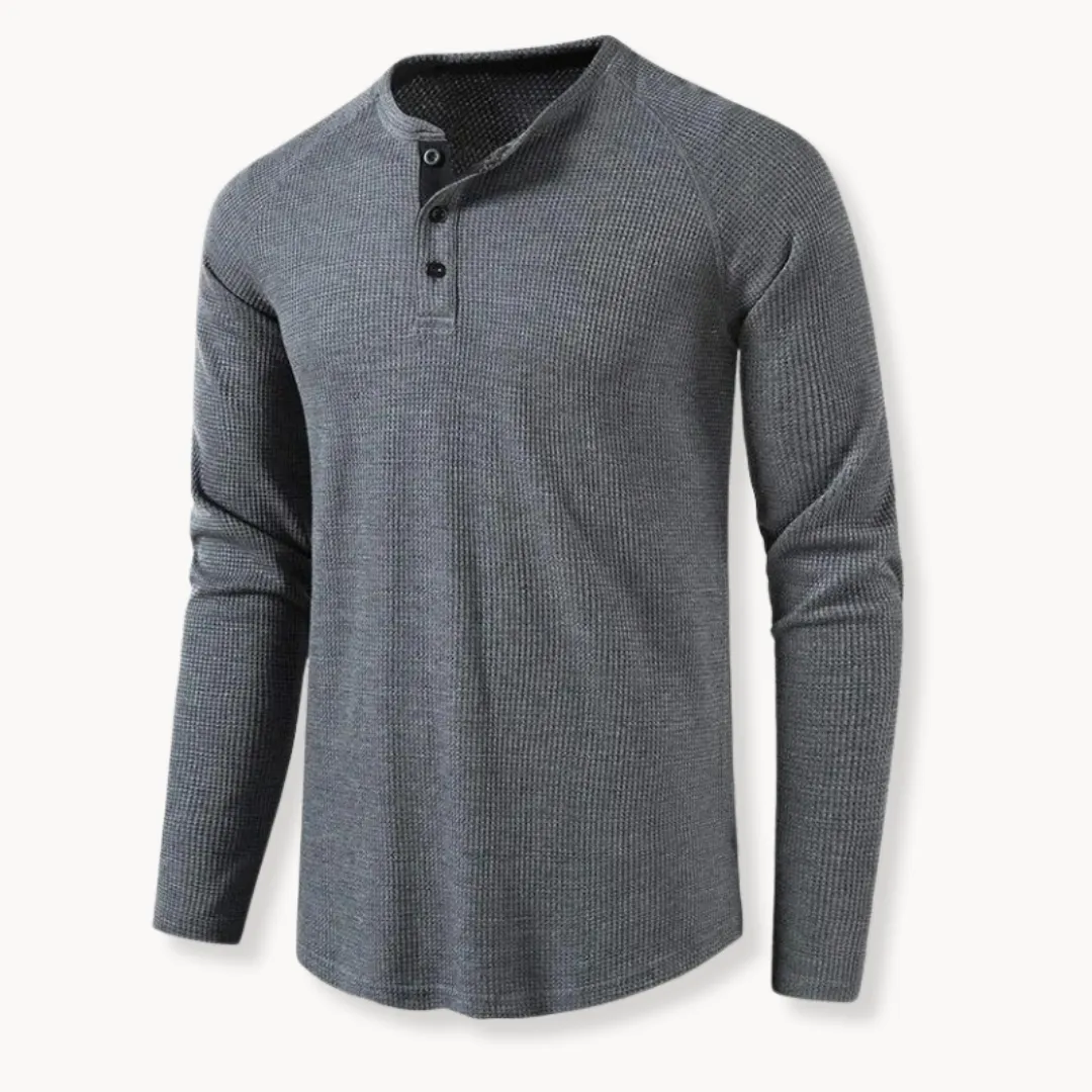 Roca – Classic Fit Men’s Slim Henley Shirt