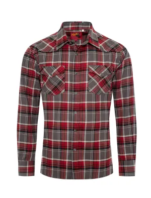 Rodeo Clothing Men's Western Long Sleeve Flannel Shirts With Snap Buttons FLS300-310