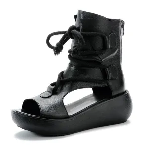 Roman Sandal casual thick bottom wedge heel comfortable Martin boots