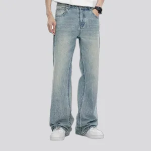 Roomy sanded men's jeans