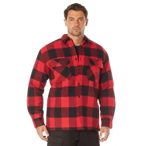 Rothco Buffalo Plaid Quilted Lined Jacket - Red