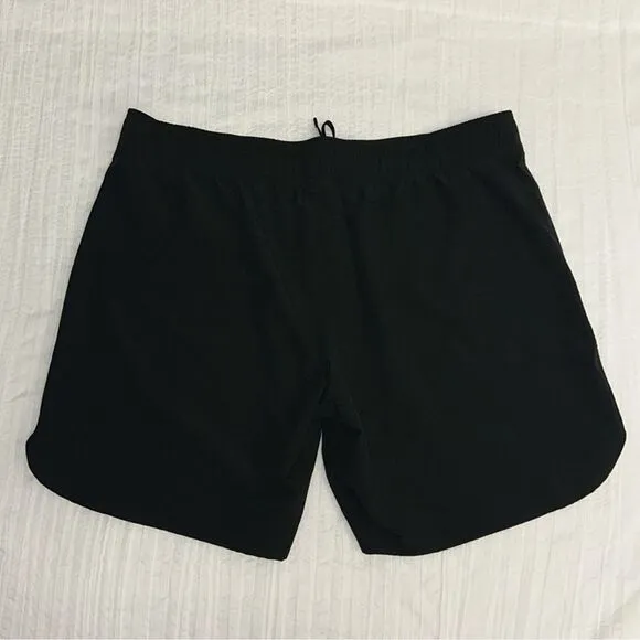 ROXY 14 Black White Logo Wave Board Shorts