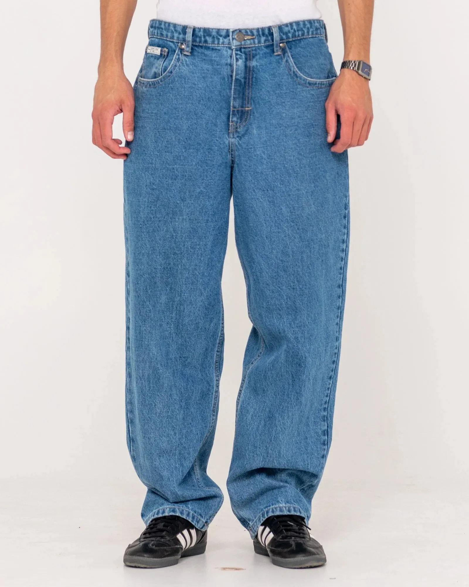 Rusty Lucifer Loose Jean - Middy Blue