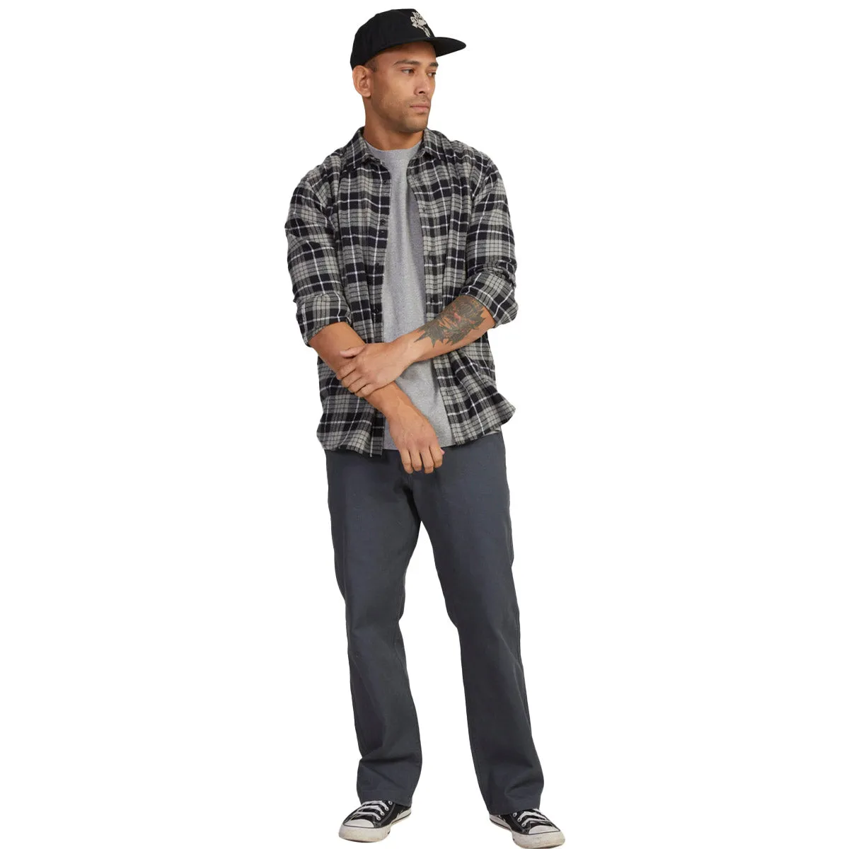 RVCA - Treets Flannel Shirt Black