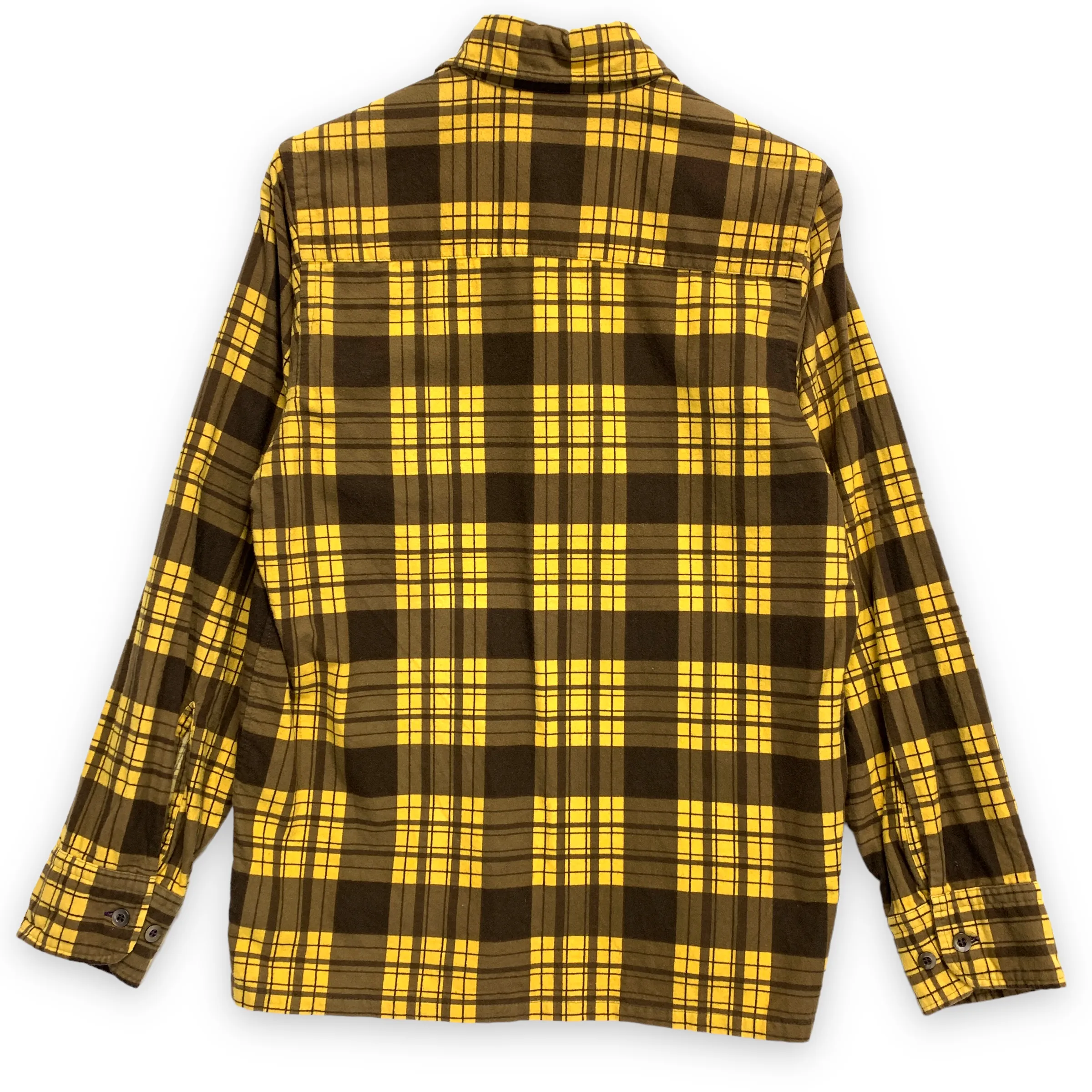 [S] Needles Flannel BD Shirt Yellow Brown
