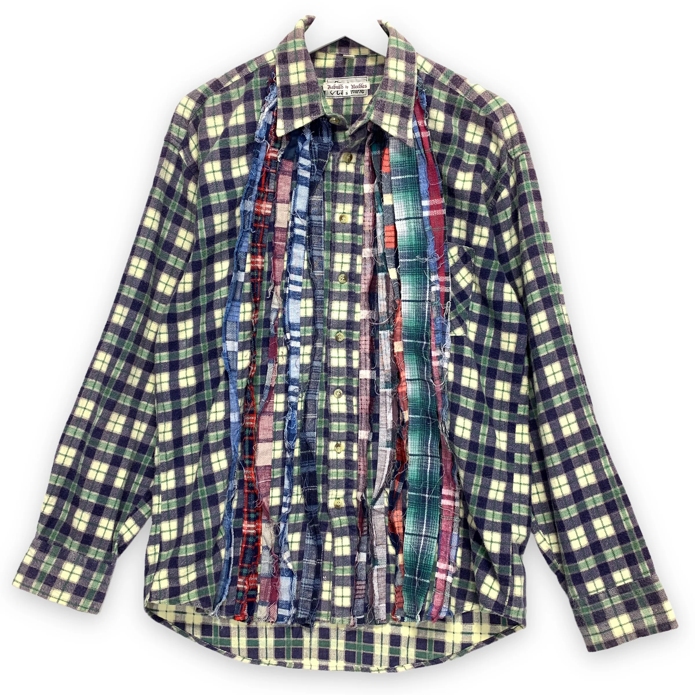 [S] Needles Rebuild Ribbon Cut Flannel Shirt