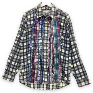 [S] Needles Rebuild Ribbon Cut Flannel Shirt