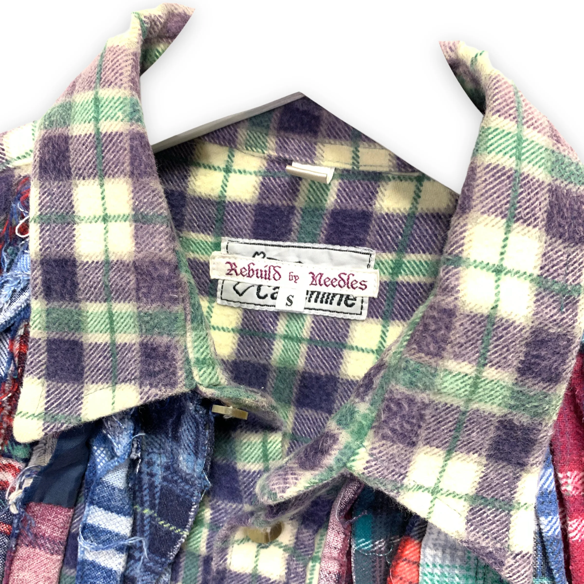 [S] Needles Rebuild Ribbon Cut Flannel Shirt