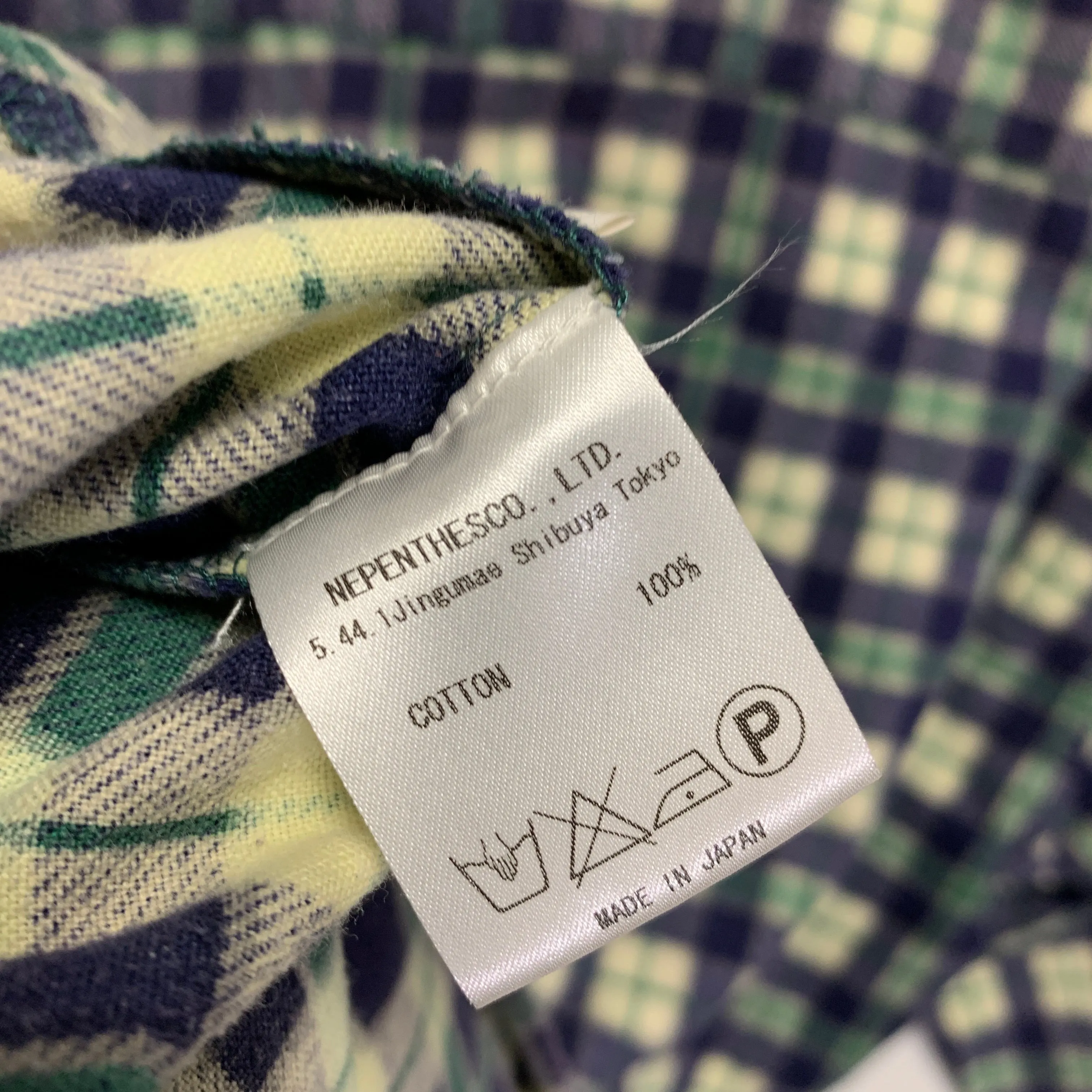 [S] Needles Rebuild Ribbon Cut Flannel Shirt