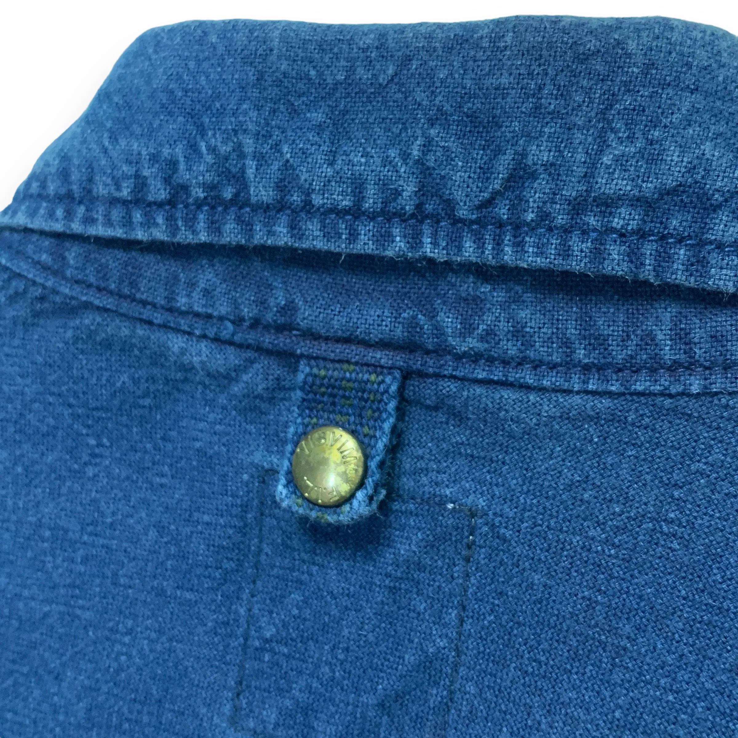 [S] Visvim 15AW Black Elk Flannel Indigo Overdye Cotton/Linen