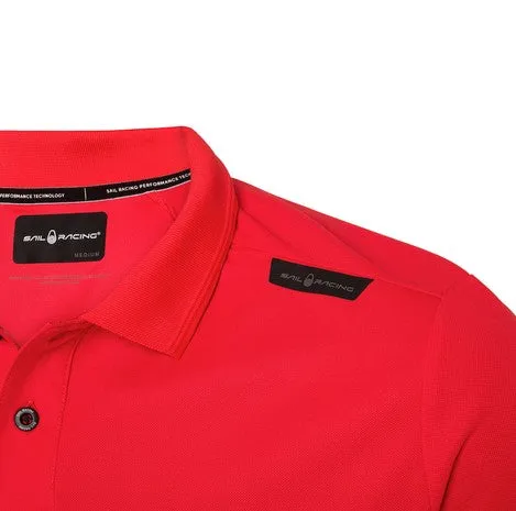 SAIL RACING BOW TECH POLO - BRIGHT RED