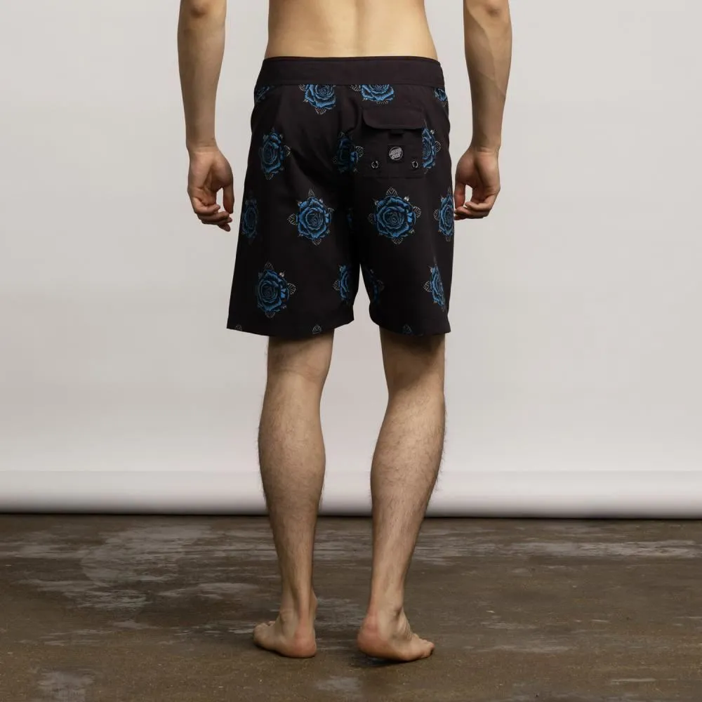Santa Cruz Board Shorts Dressen Rose Crew One - Black