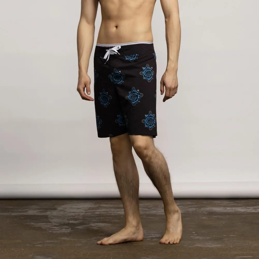 Santa Cruz Board Shorts Dressen Rose Crew One - Black
