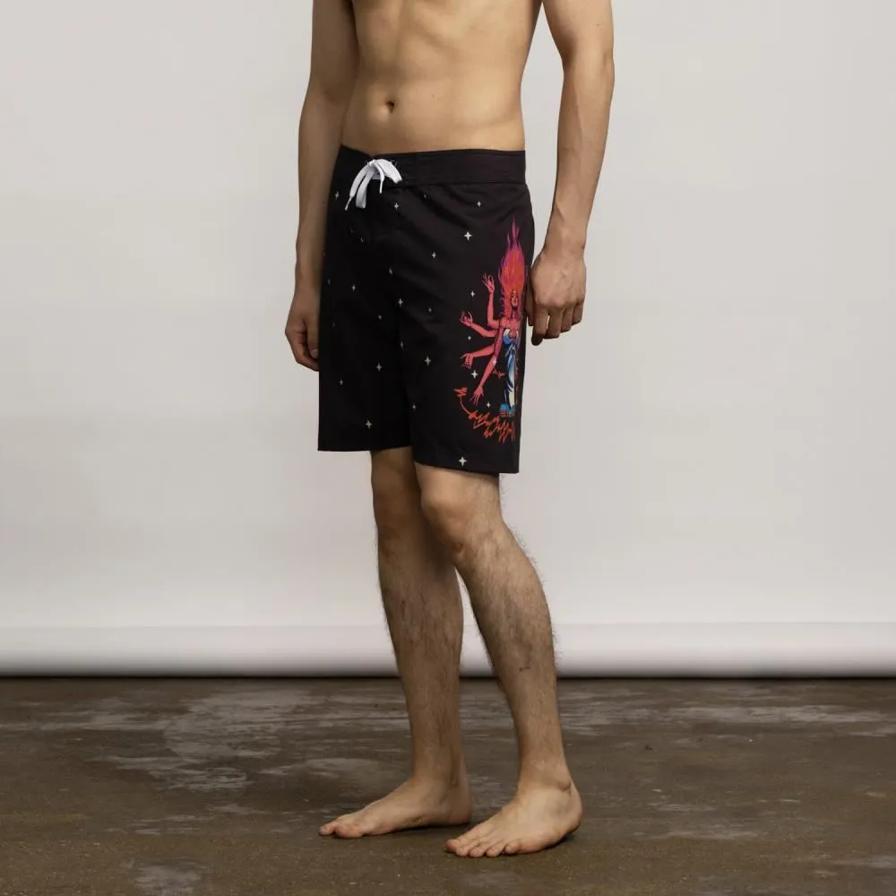 Santa Cruz Board Shorts Johnson Danger Zone 2 - Black